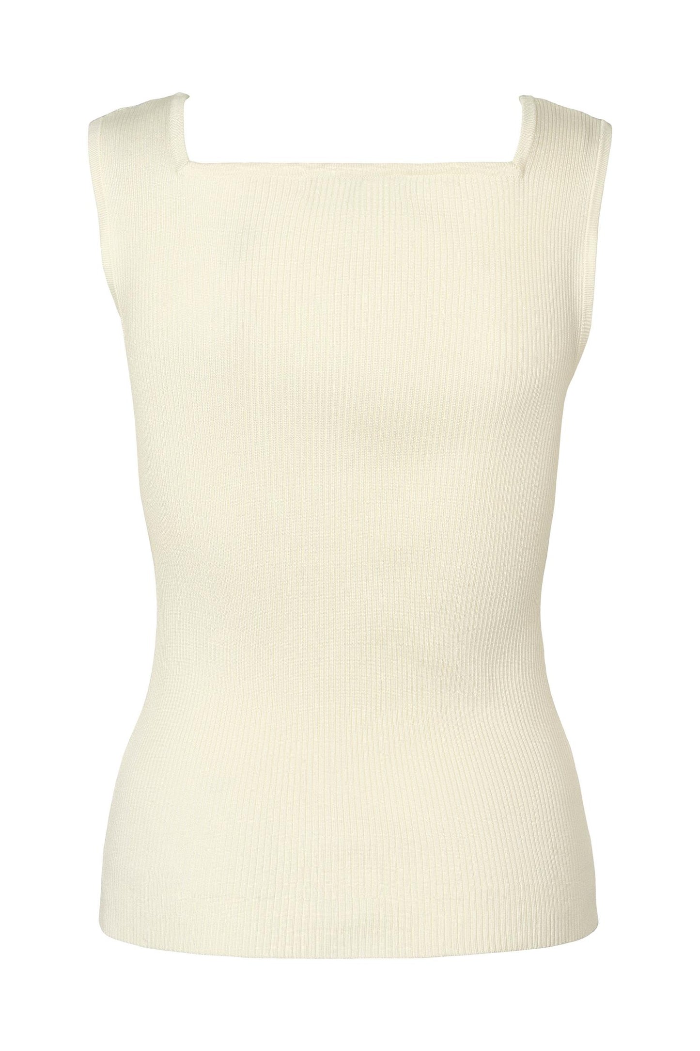 Rue de Femme Noa Reverse Knit Top White