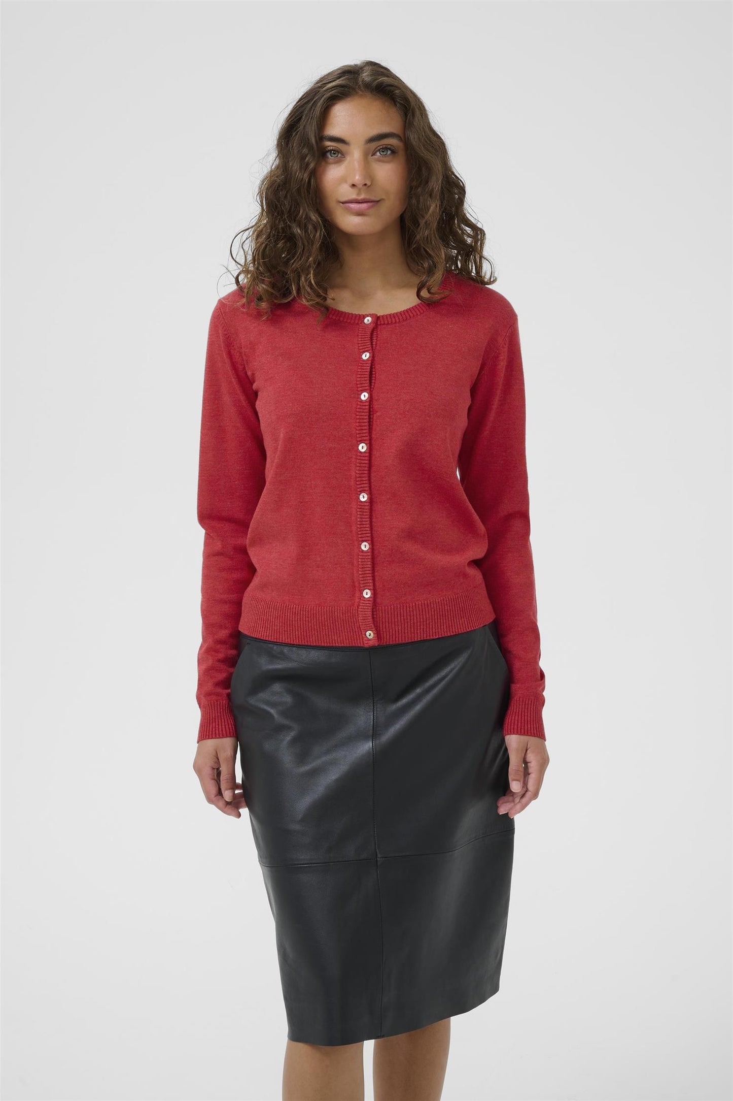 Culture Annemarie Knit Cardigan Chili Pepper