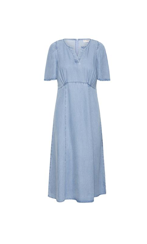 Pulz Beverly Dress Light Blue Denim