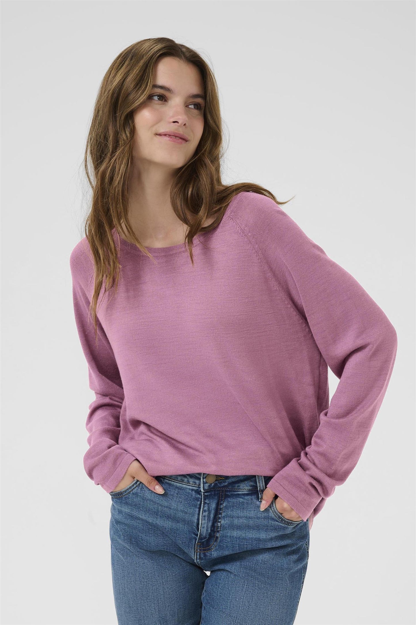 Culture AnneMarie Solid Jumper Mellow Mauve