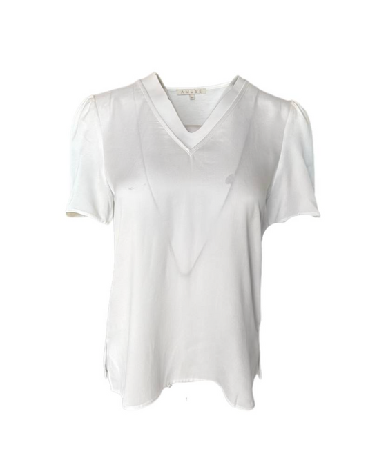 Amuse by Veslemøy Ella Silkebluse Offwhite