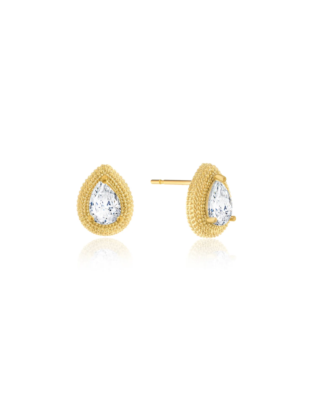 Farmhouse Camilla Øhrling Drop Stud Earrings Gold