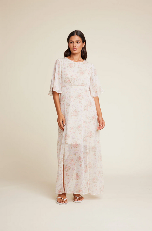 Line of Oslo Miller Chiffon Dress Sand