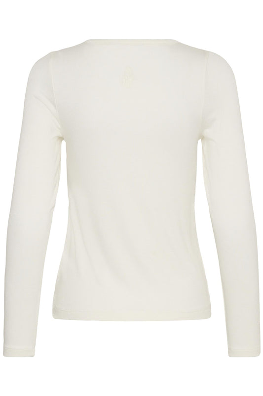 Culture Nia Juliet LS T-shirt White