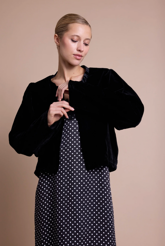 Line of Oslo Wanda Jacket Velvet Black