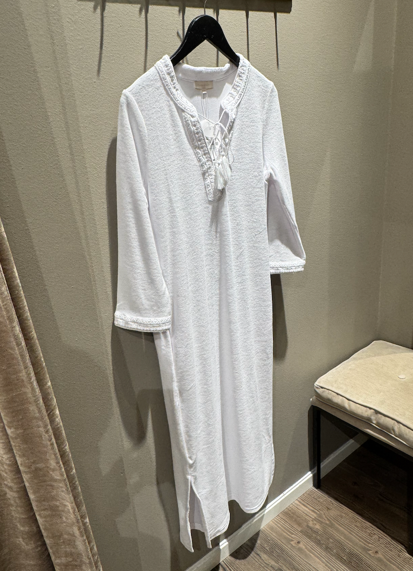 Rah Oslo Kaftan Long Dress White