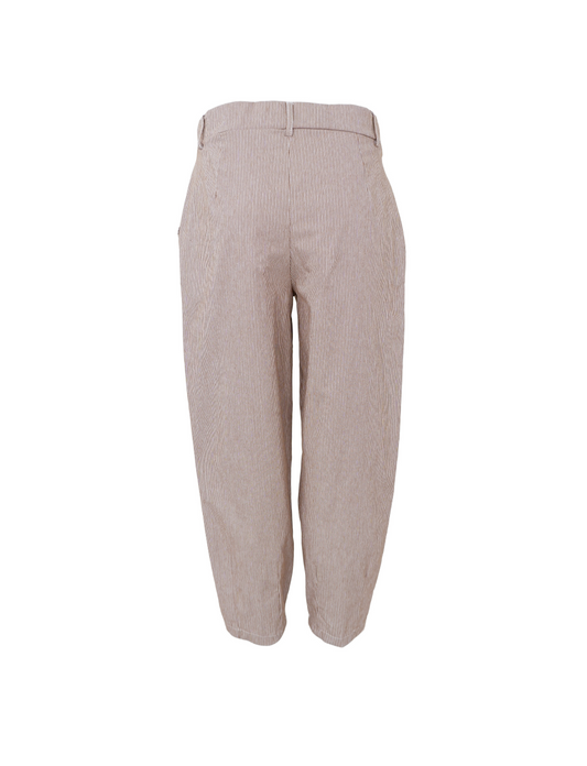 Black Colour Mallory Barrel Pant Espresso