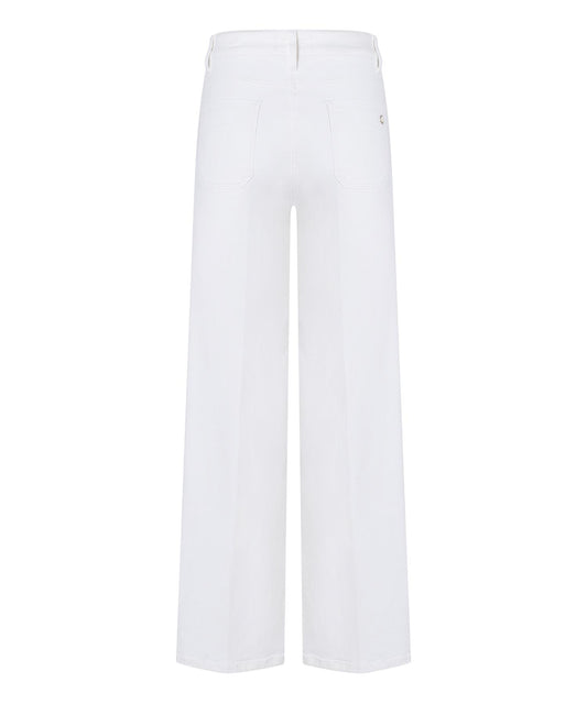 Cambio Tess Wide Leg Pure White Stone