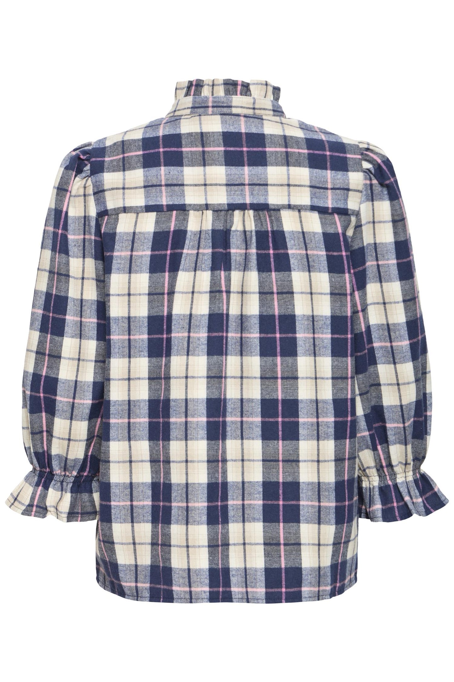 Pulz Deva Blouse Blue Check