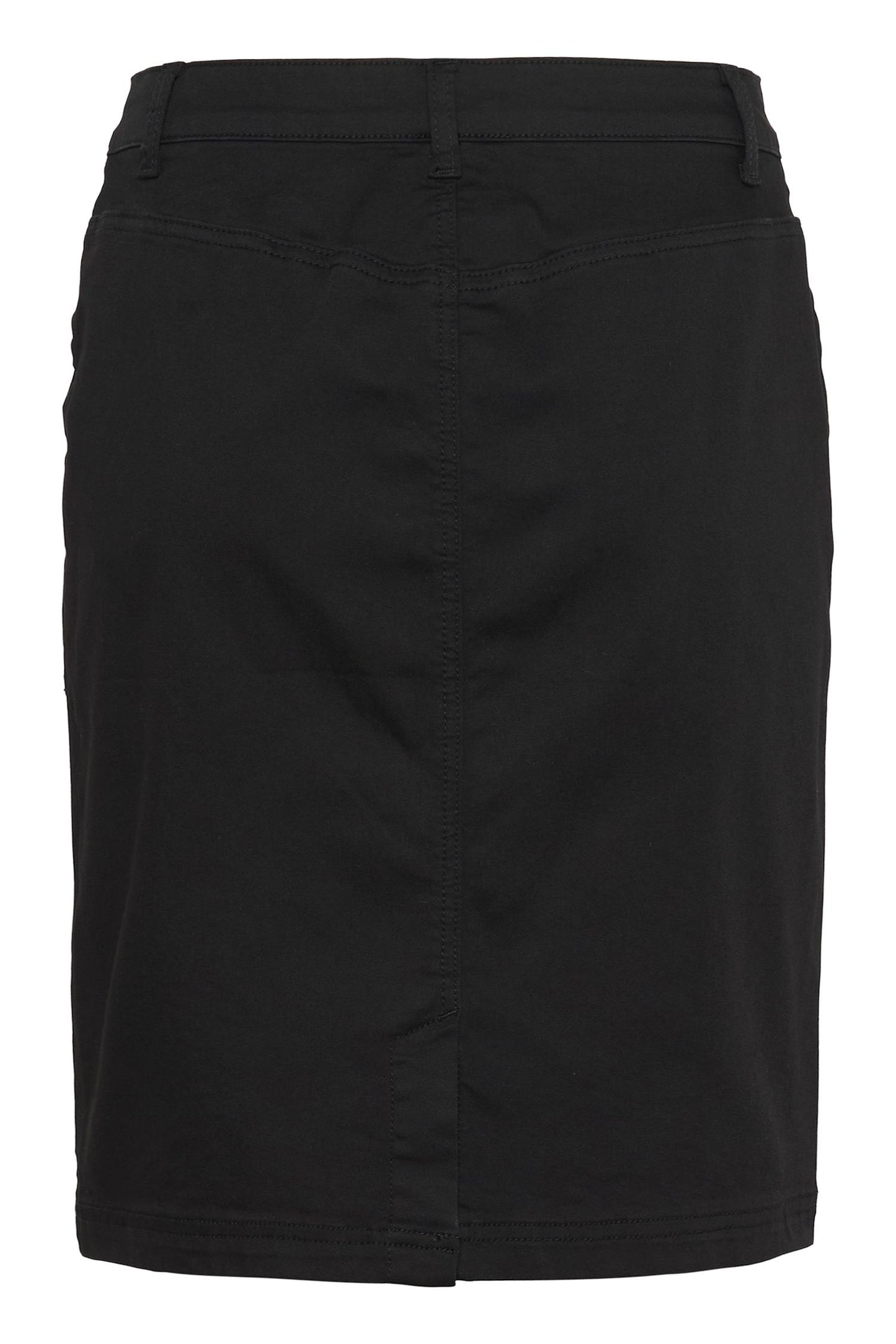 Culture Bentha Button Skirt Black