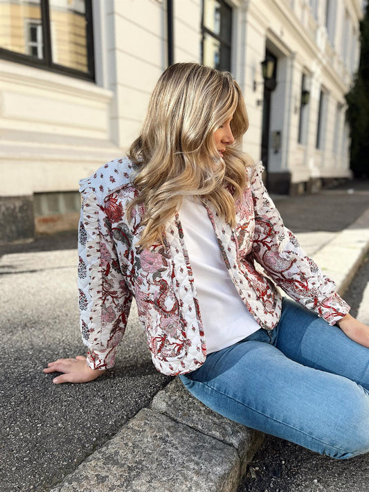 Rah Oslo Qulited Jacket Red Paisley