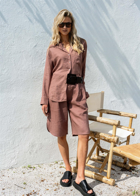 Close to my Heart London Bermusa Shorts Earth