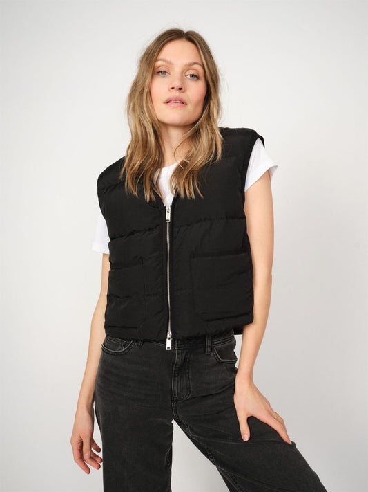 Mos Mosh Manja Down Vest Black