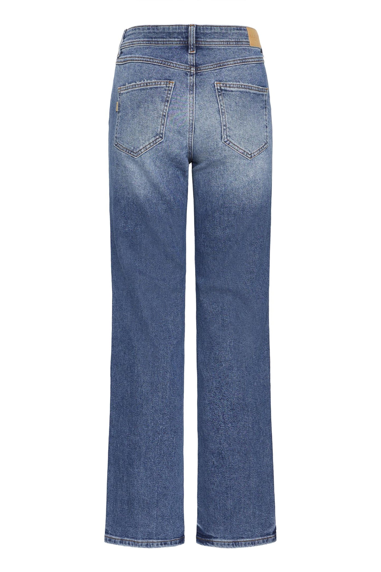 Pulz Fay HW Jeans Straight Leg Medium Blue