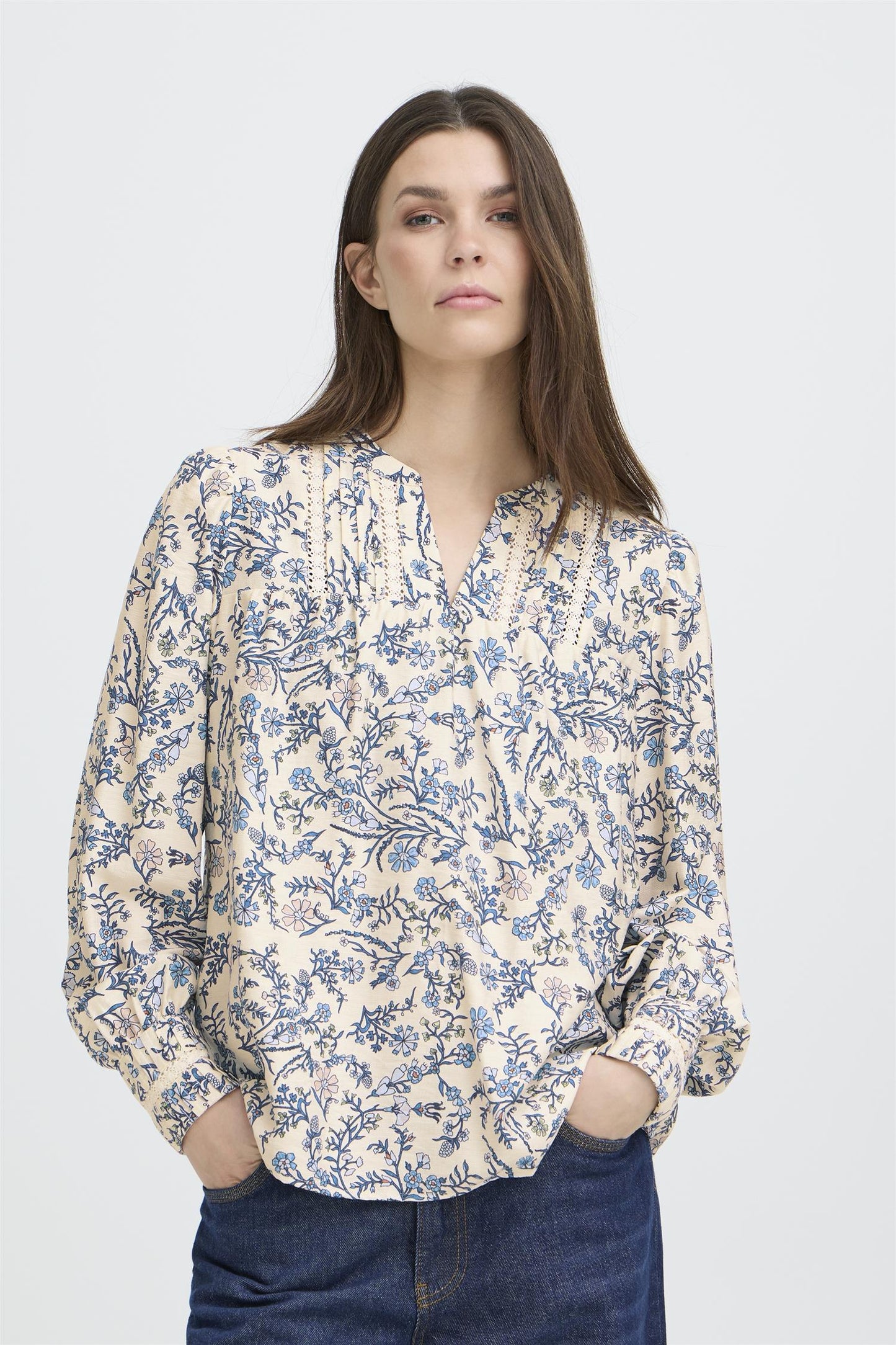 Pulz Abrina Blouse Della Robbia Blue