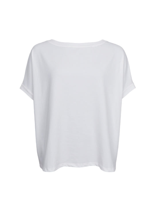 Black Colour May Loose Blouse Off White