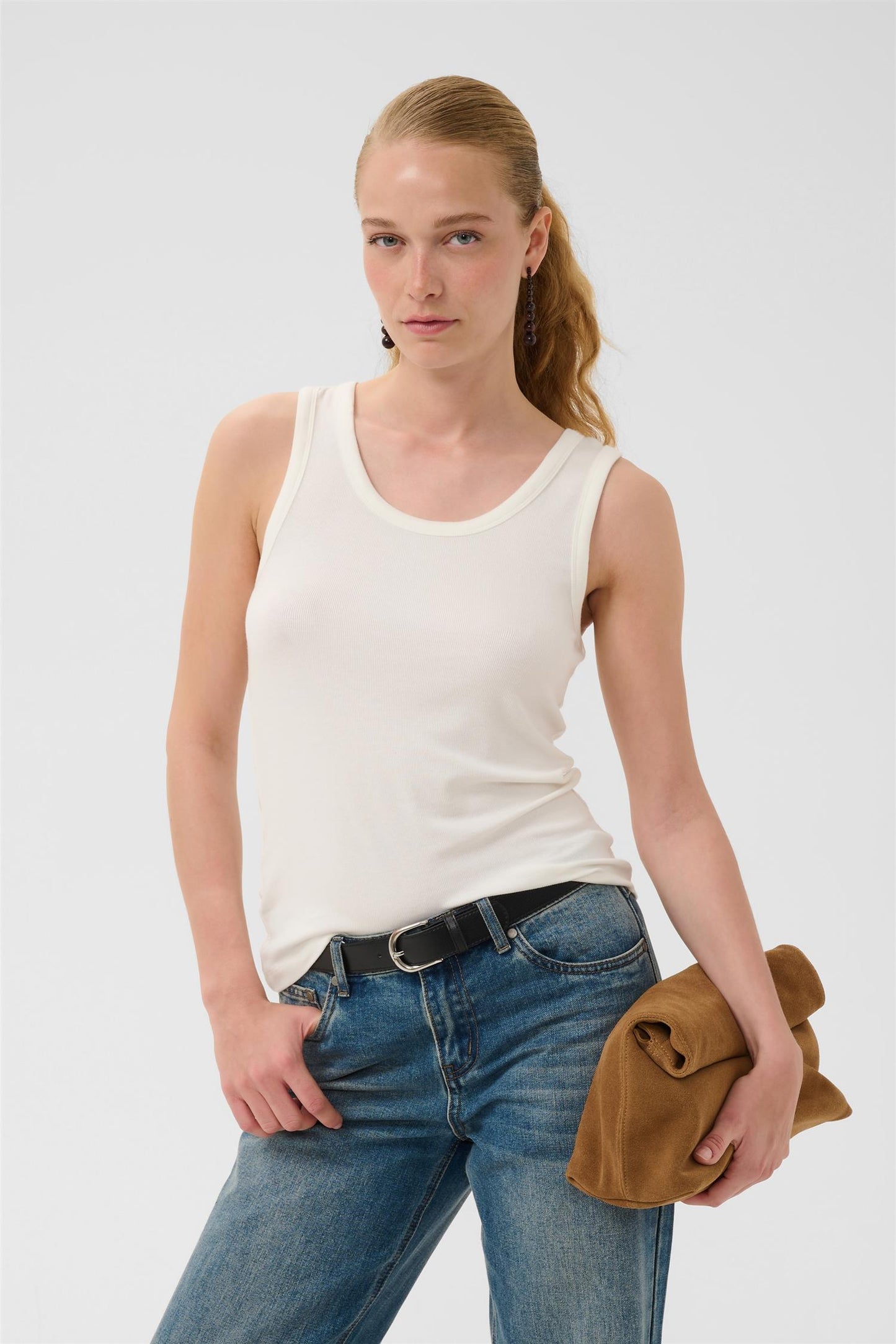 Culture Juliet Tank Top White