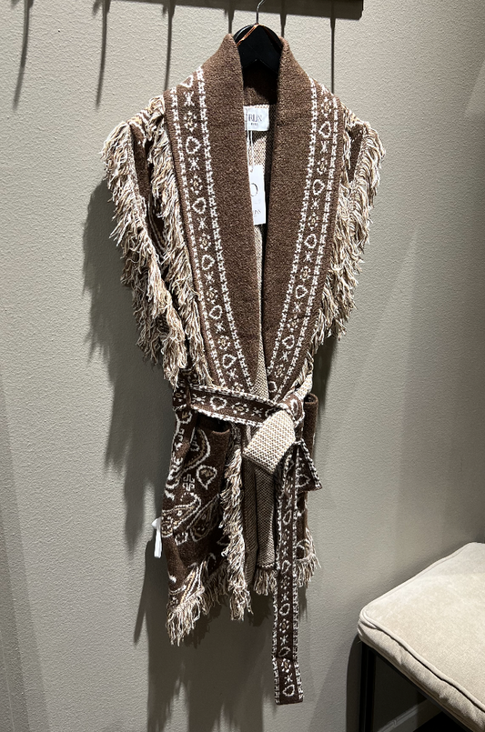 From Paris With Love Frynsevest Mønster Choco