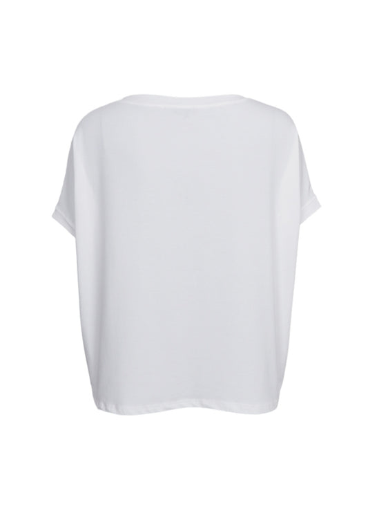 Black Colour May Loose Blouse Off White