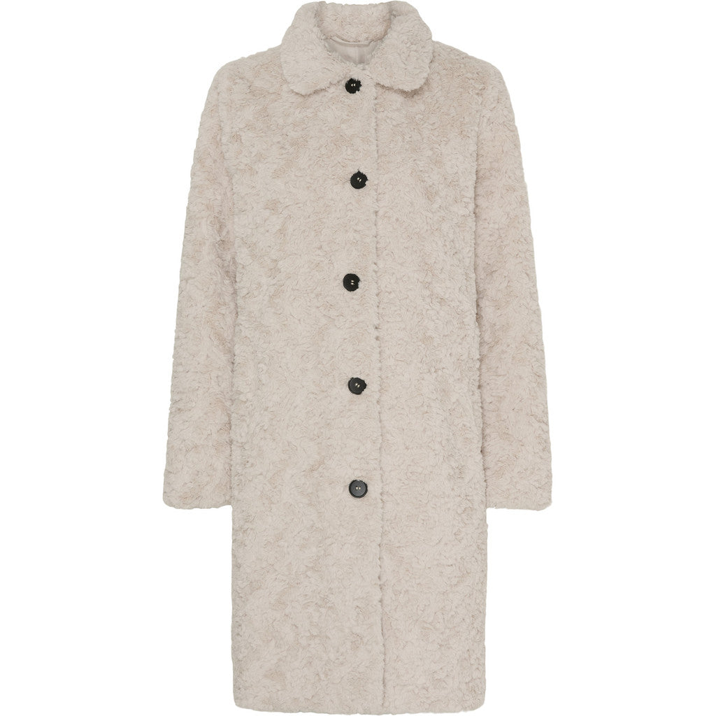 Notyz Fake Fur Jacket Beige