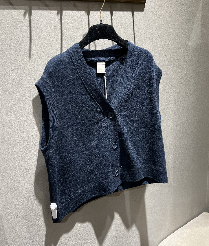 By Basics 2011 Box Vest Midnight Blue Melange