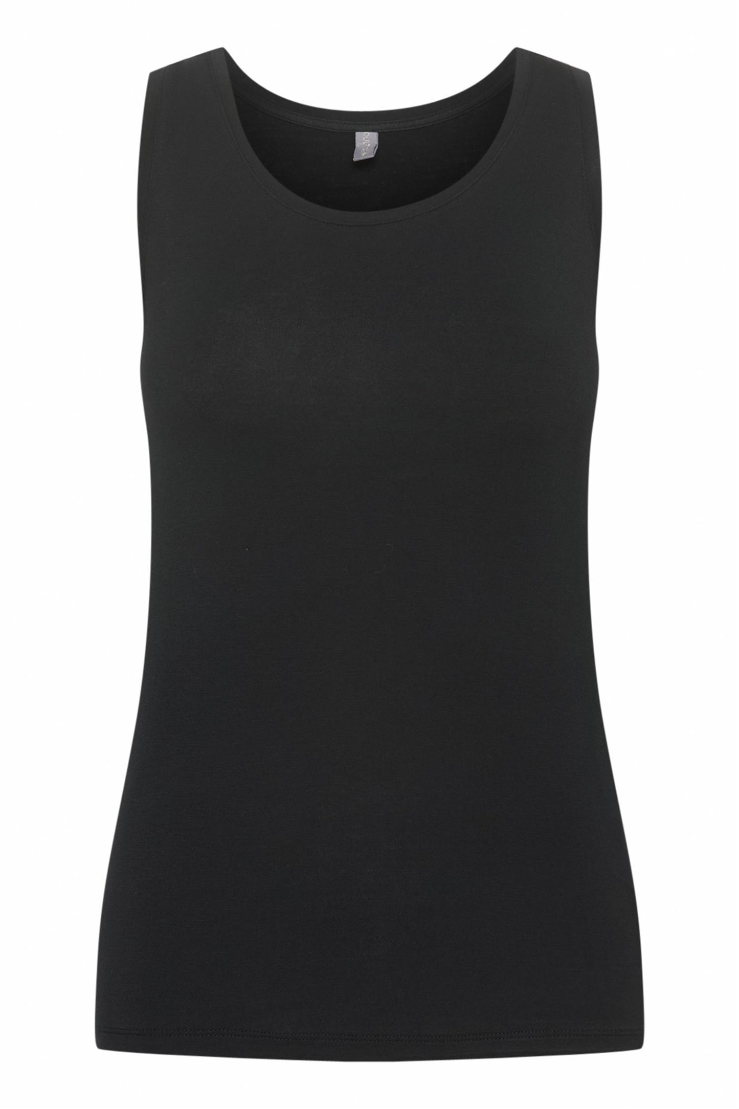 Culture Poppy Tank Top Black