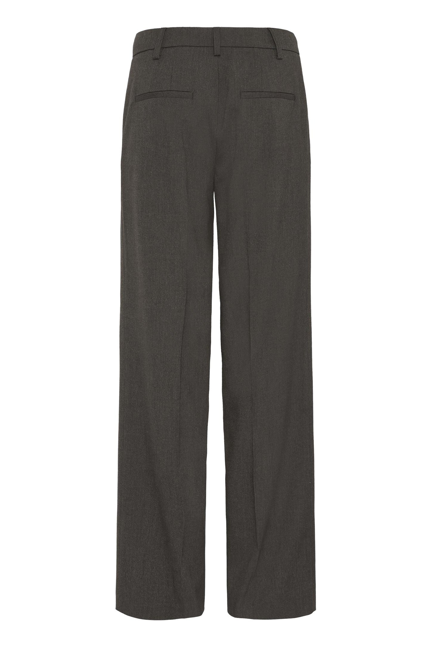 Pulz Bindy Melange HW Pant Wide Leg Espresso Melange