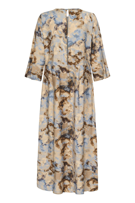 Culture Hizzy Greece Long Dress Brown/Blue