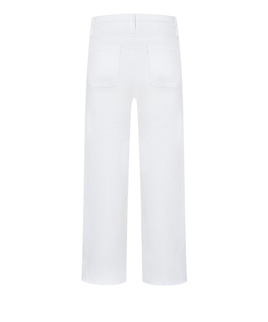 Cambio Tess Pocket Cropped Modern White