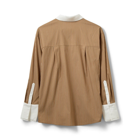 Sofie Schnoor Allison Double-Cuff Shirt Maple Brown