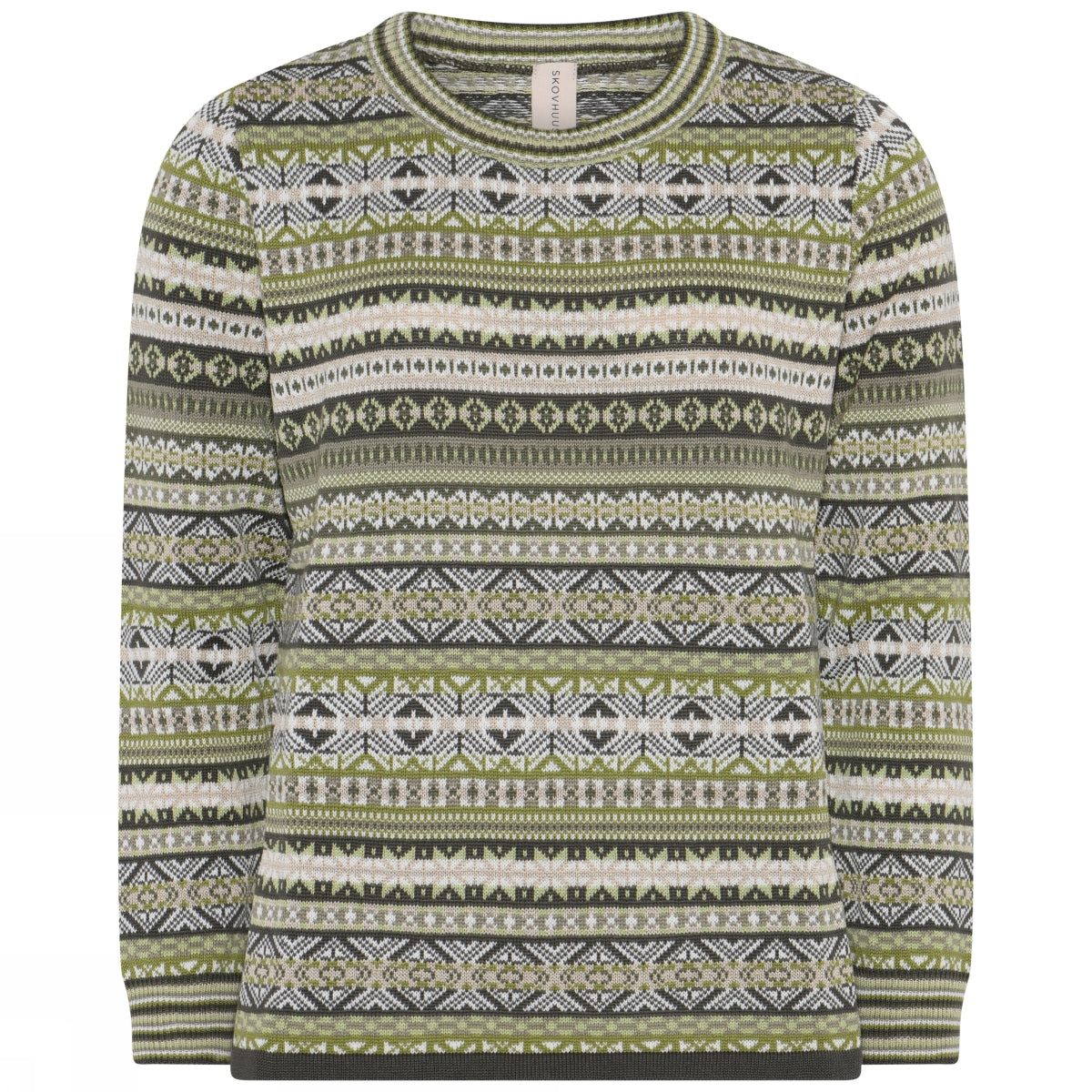 Skovhuus Jaquard Pullover Oasis Green