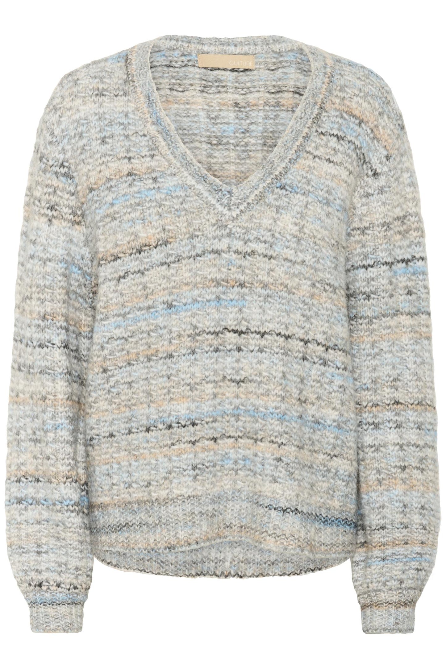 Culture Marble Pullover Grey Blue Mix