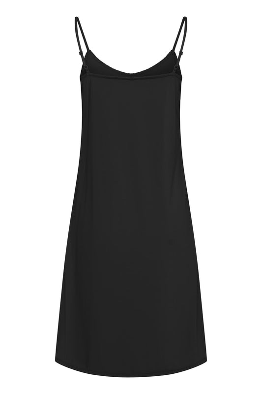 Pulz Billi Slip Dress Black Beauty