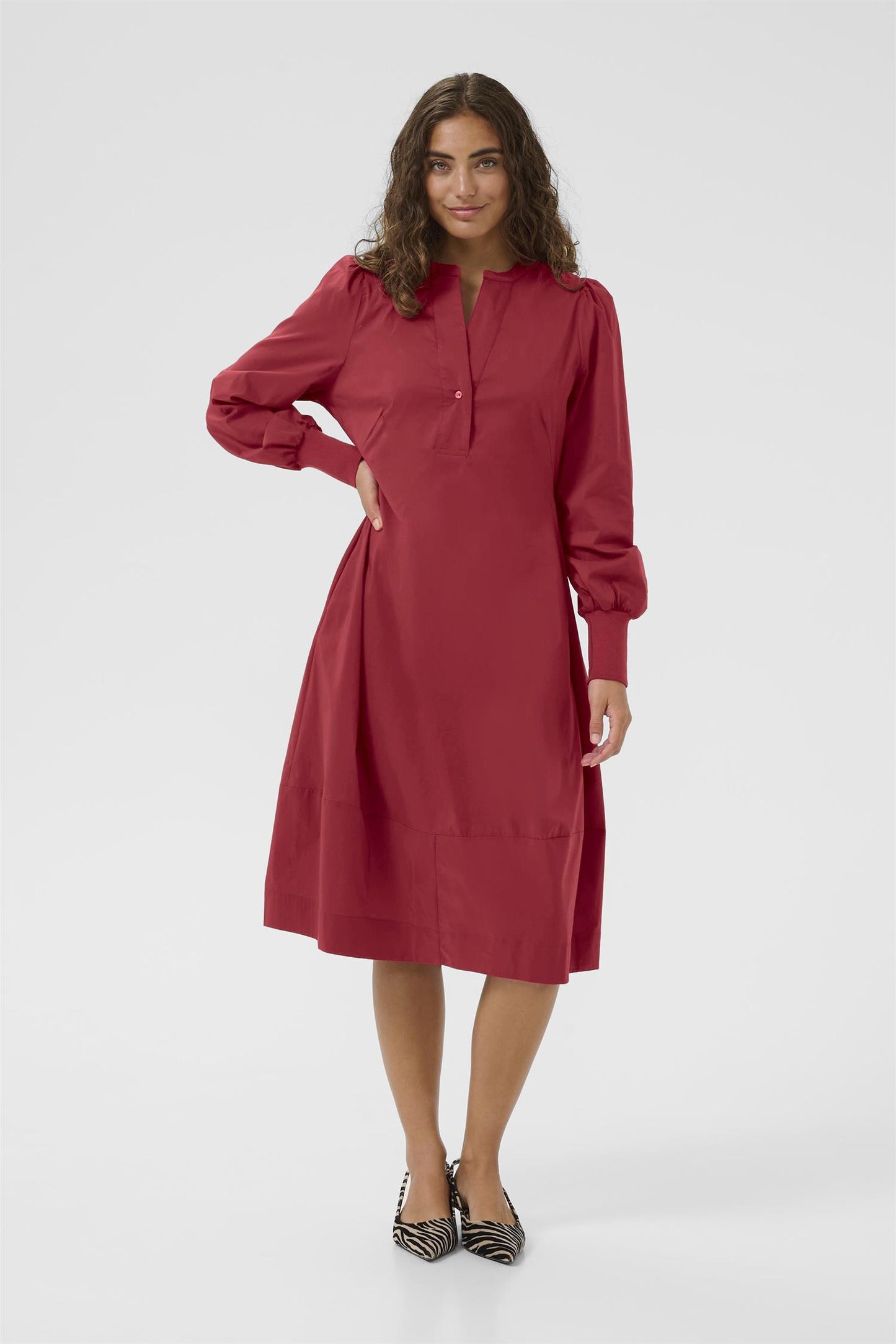 Culture Antoinett Rib Dress Chili Pepper