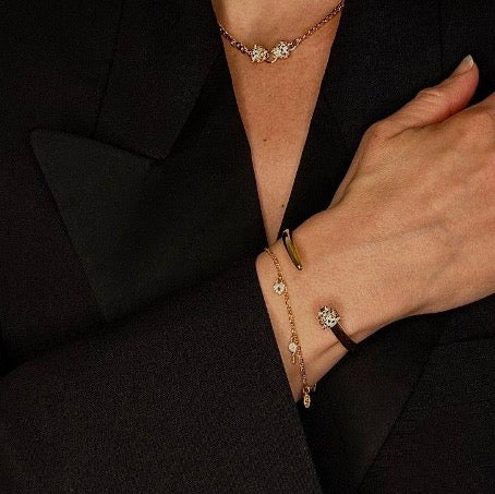 Orelia Micro Pave Bracelet Gold