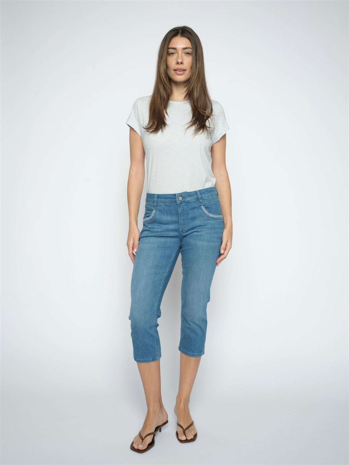 Mos Mosh Naomi Bali Jeans Mid Blue