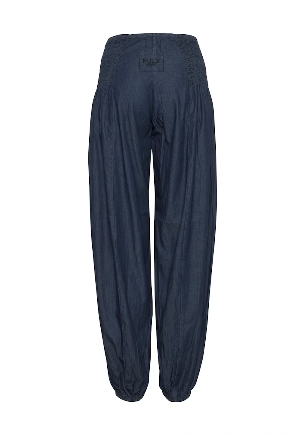 Pulz Jill Wide Denim Pant Dark Blue Denim