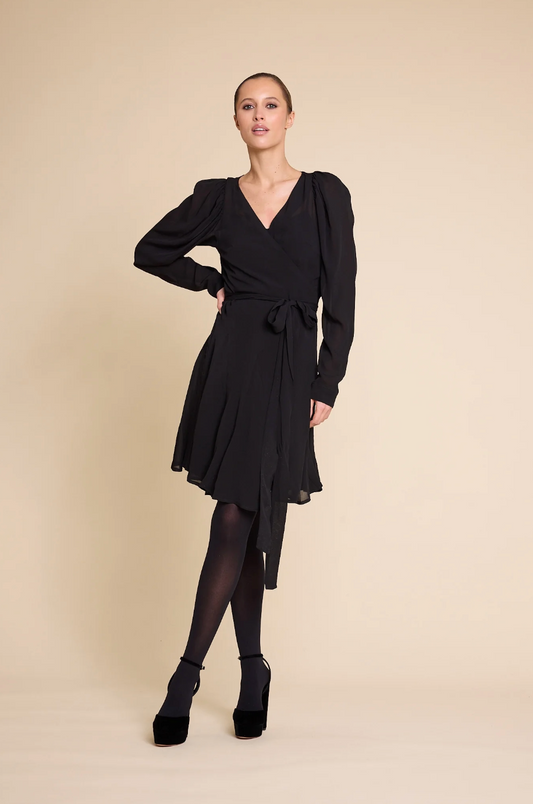 Line of Oslo Harriet Viscose Dress Black