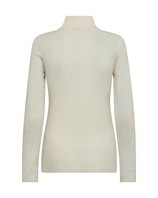 Mos Mosh Bouch Rollneck Knit Ecru