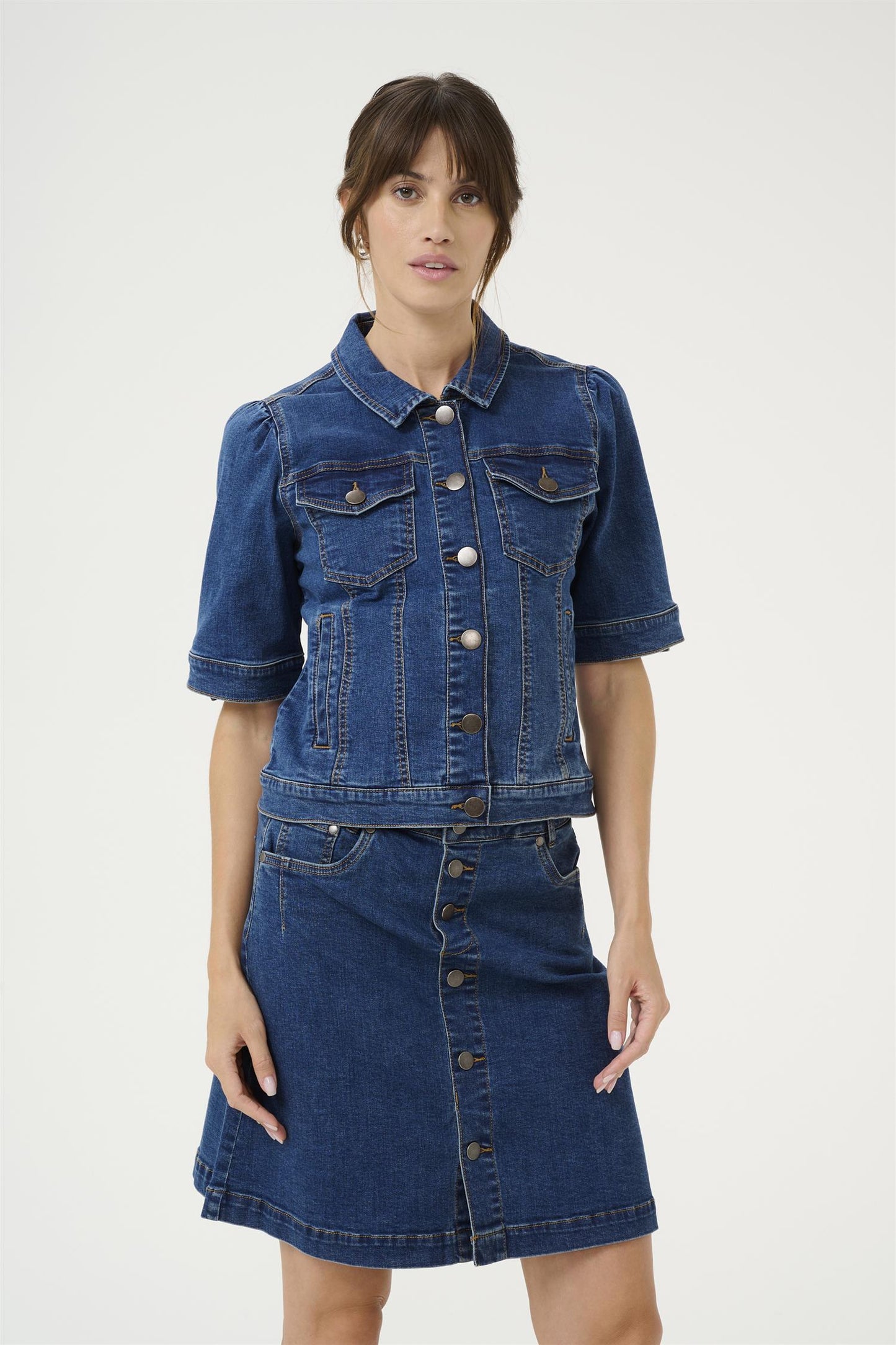 Culture Deva Ami Jacket Medium Blue Wash