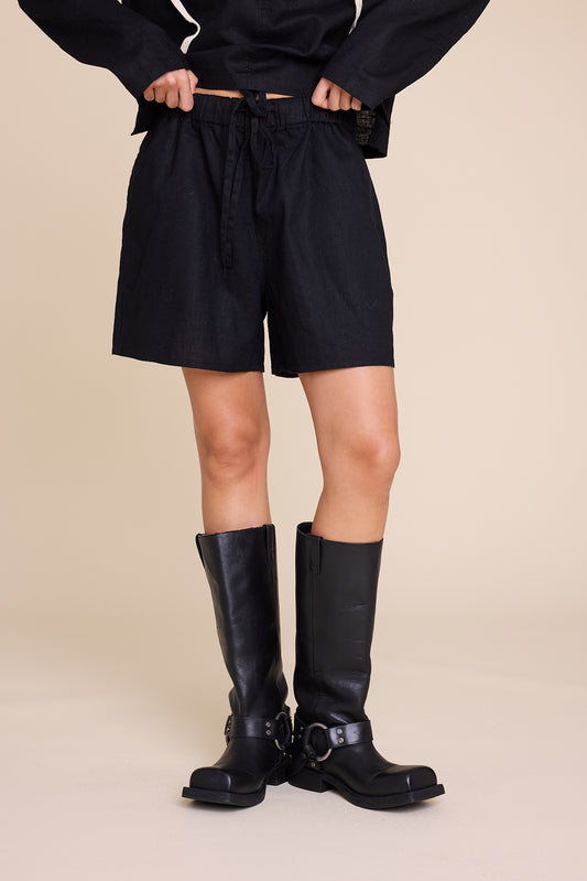 Line of Oslo Boy Friend Linen Black