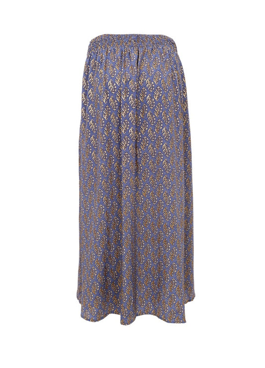 Black Colour Luna Regular Skirt Blue Mist
