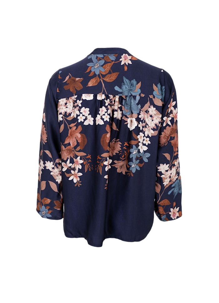 Black Colour Zendaya LS Blouse Navy