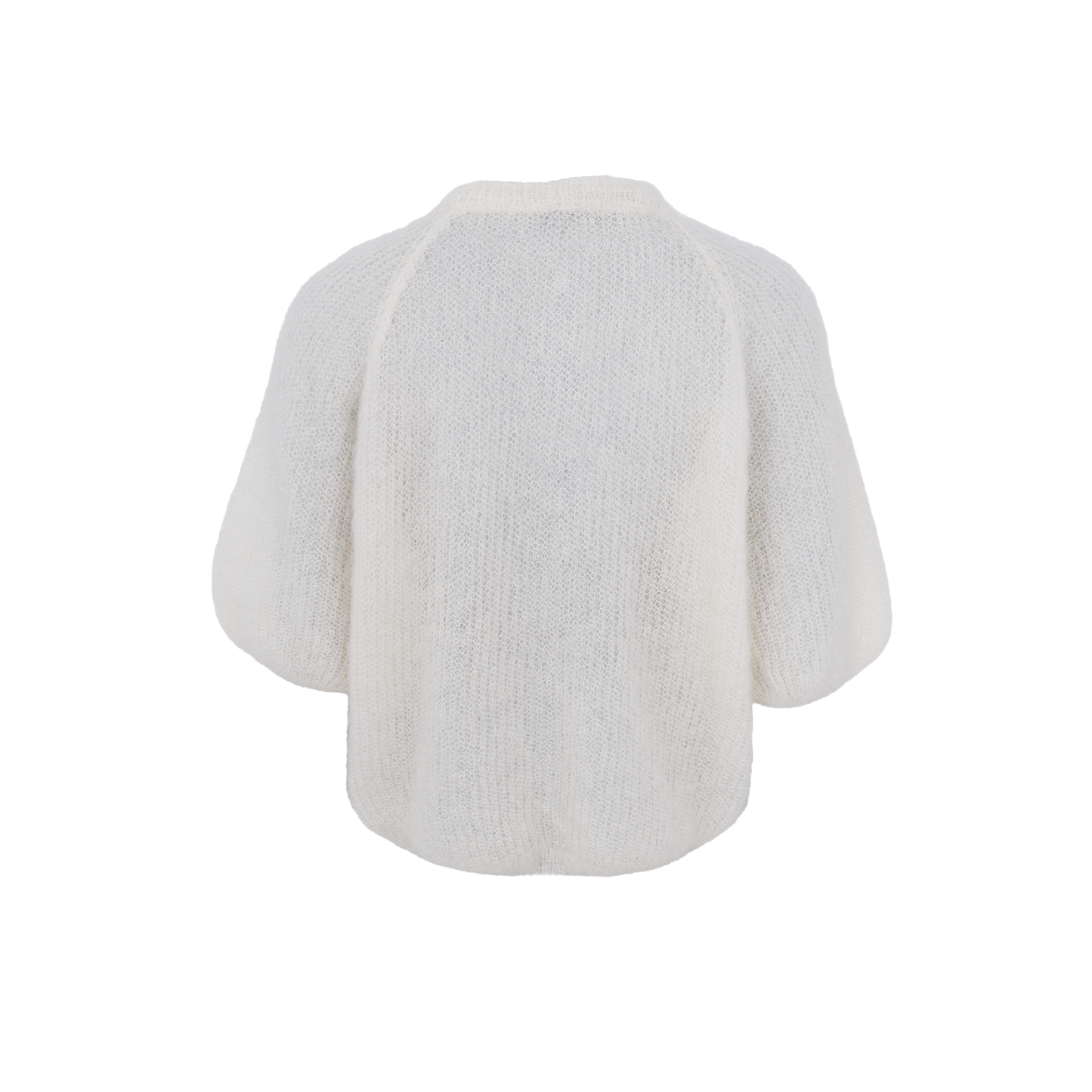Black Colour Bjoerk Patent Knit Cardigan Off White