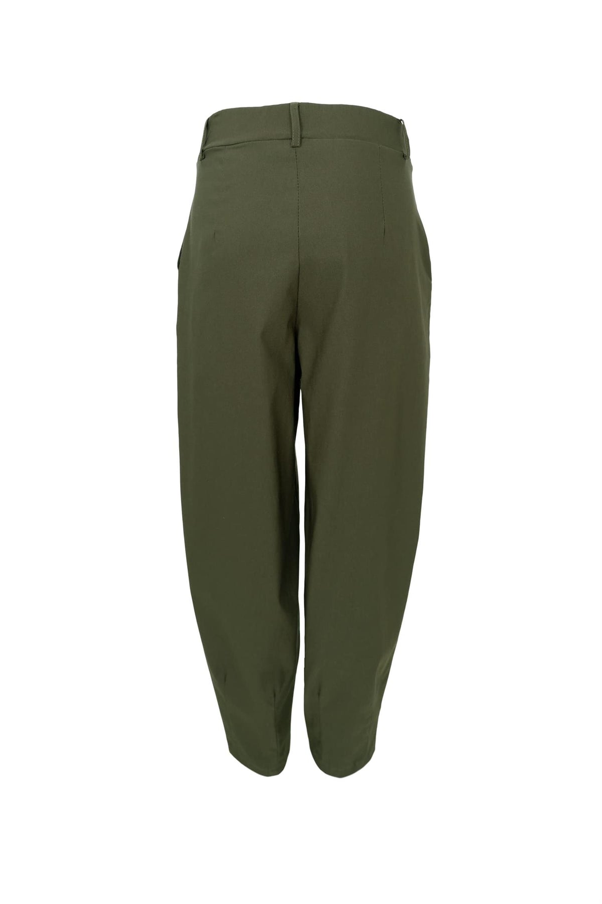Black Colour Beverly Barrel Pant Dark Army