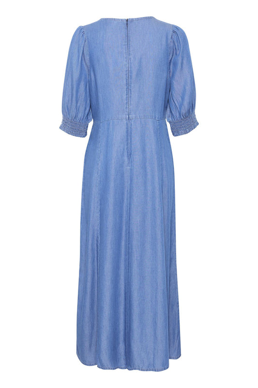 Pulz Gaja Dress Medium Blue Denim