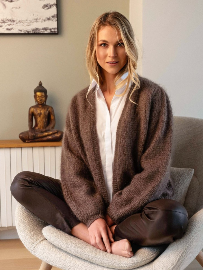 Close to my Heart Aliza Cardigan Walnut