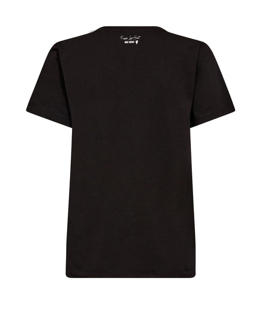Mos Mosh Dala V-SS Basic Tee Black