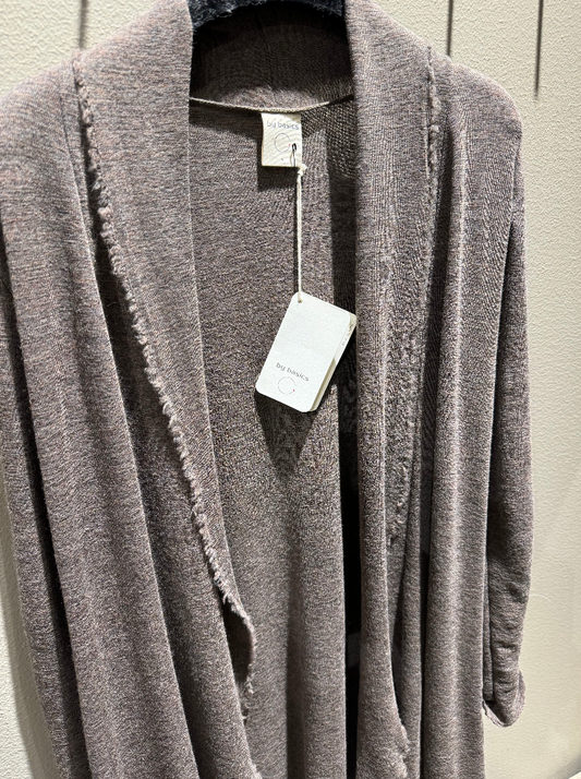 By Basics 8003 Cardigan Long Earth Melange