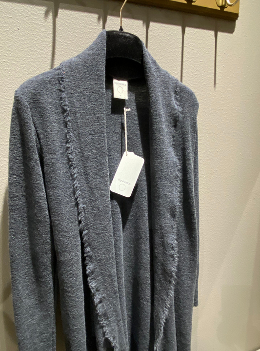 By Basics 8003 Cardigan Long Anthrasite Melange